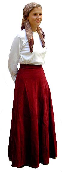 Corduroy Wrap Skirt