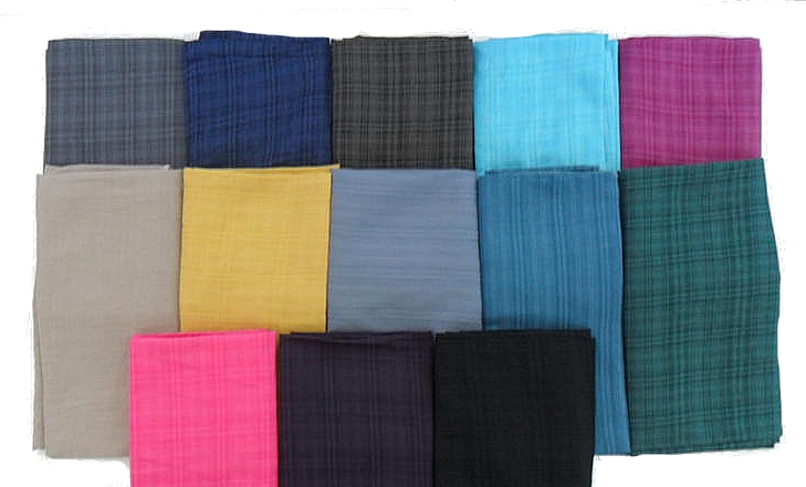 Gauzy solid colored cotton scarf