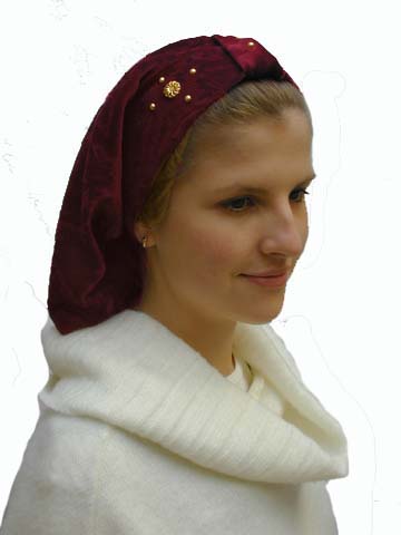 Velvet Snood with flower print - in three colors